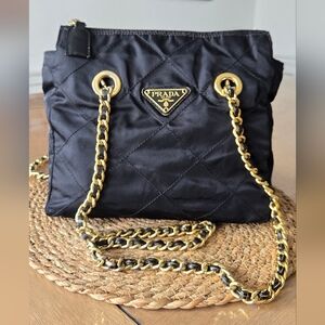 Prada Tessuto quilted nylon shoulder bag